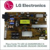 Placa Fonte tv lg 39ln5400 39ln5700 39la6200